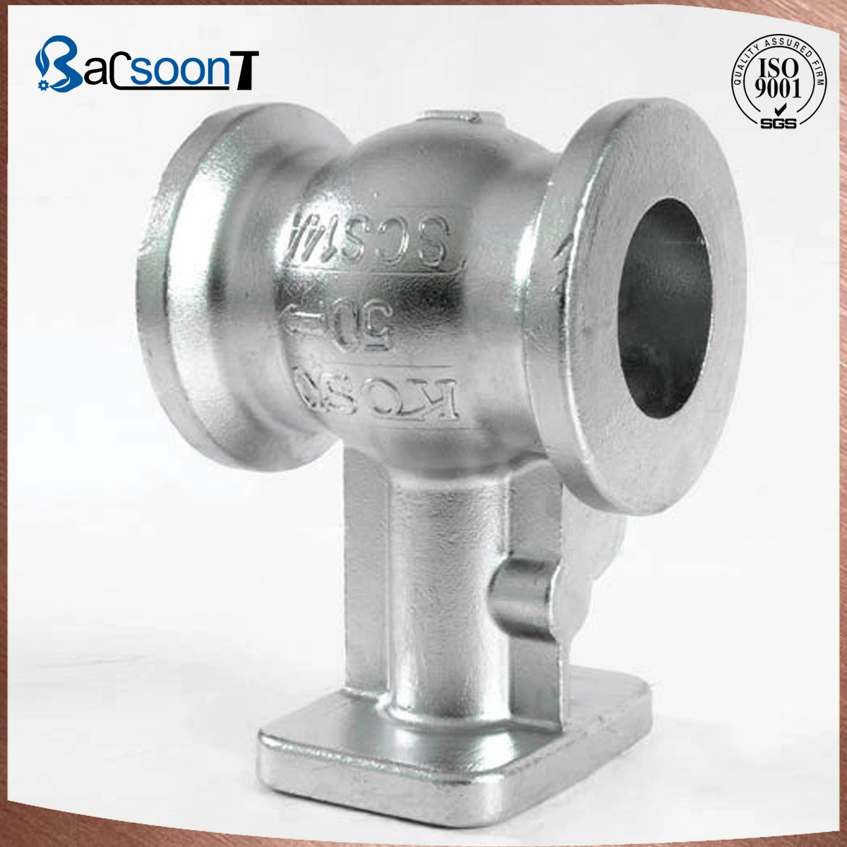 Customized Stainless Steel/Carbon Steel/Steel Lost Wax Casting/Precision Casting Steel Pipe Fitting/Base/Cap/Washer/Bracket/Flange/Coupling with Thread