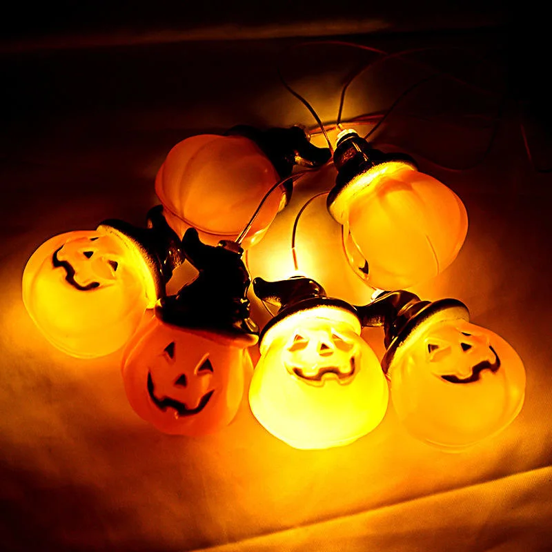 Lanterna LED Halloween Party Pumpkin Lantern LED mudança de cor solar Wind decorativo Luz de aviso sonoro luzes de jardim luz de aviso sonoro de vento solar