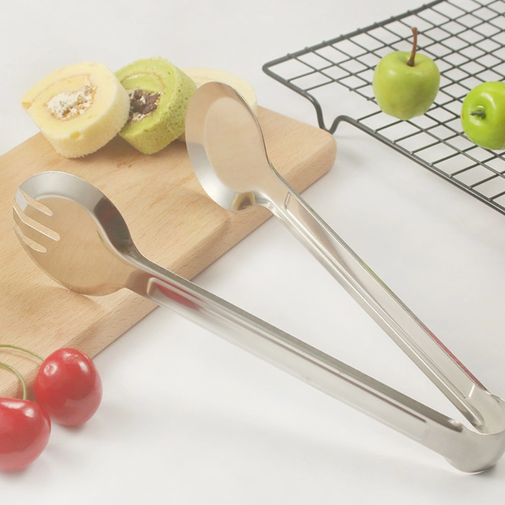 Non-Rutsch Buffet Food Tong Clip Edelstahl Weit Verbreitet Kochen Klemme Mi25738