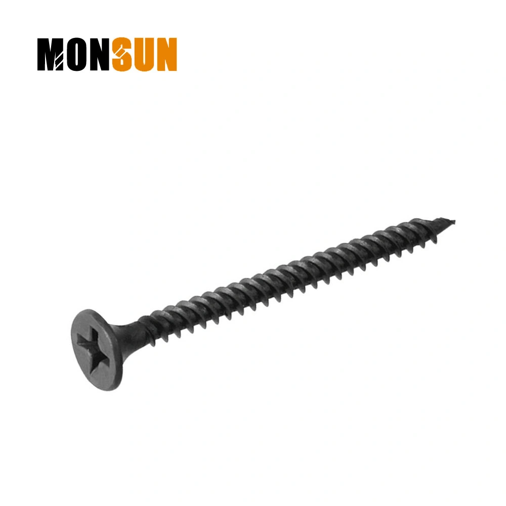 Black /Gray Phosphated Bugle Head Fine Thread Twin Fast Double Lead Thread Gypsum Nail Drywall Screws Made in China