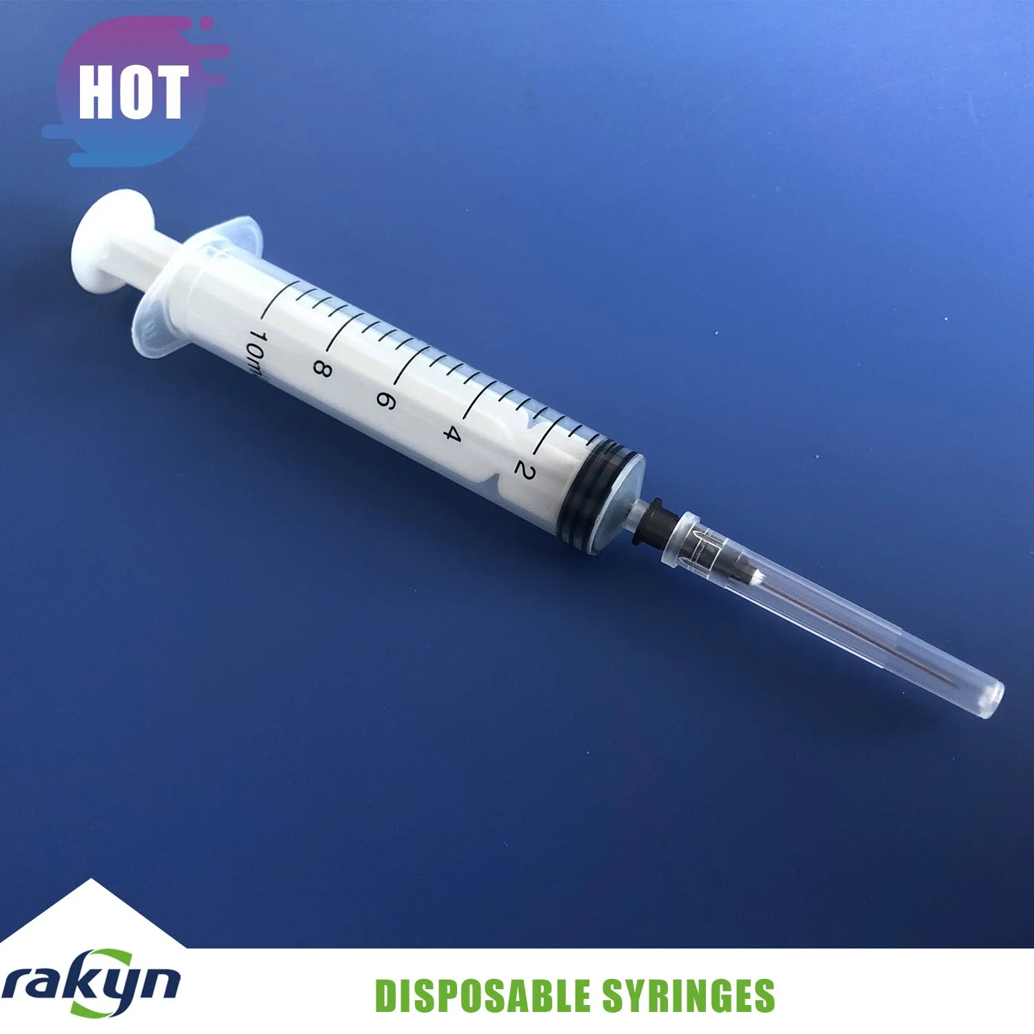 Medical Products of Disposable Plastic Vaccine Syringes with Needles Luer Slip 10cc 10ml