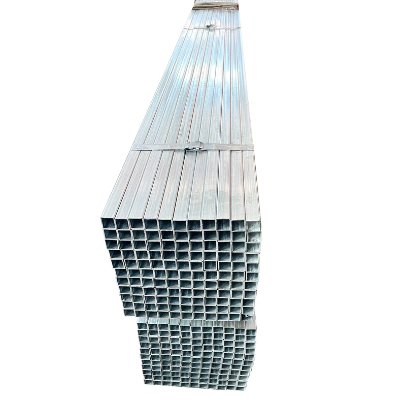 High Quality Corrugated Square Tubing Galvanized Steel Pipe Iron Rectangular Tube Price for Carports