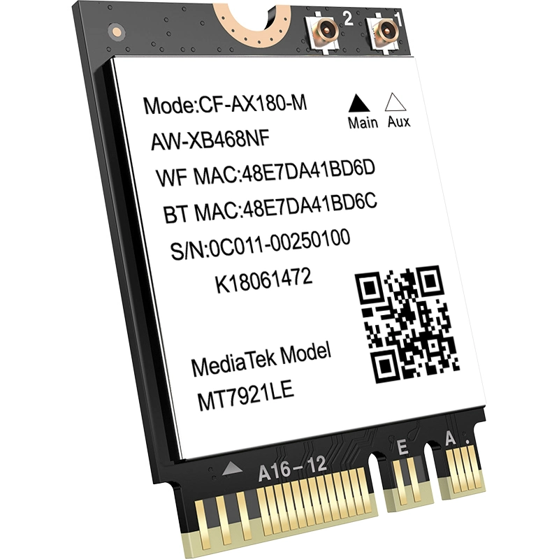 Tarjeta adaptadora interna PCIe WiFi CF-Ax180-M 1800Mbps PCI Express Wireless Tarjeta de red Bluetooth5,2 WiFi 6 Tarjeta LAN