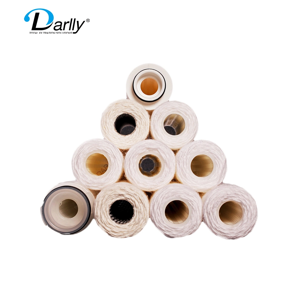 Stainless Steel Core Glass Fiber Yarn Sediment Water Filter Cartridge for Water Filtration