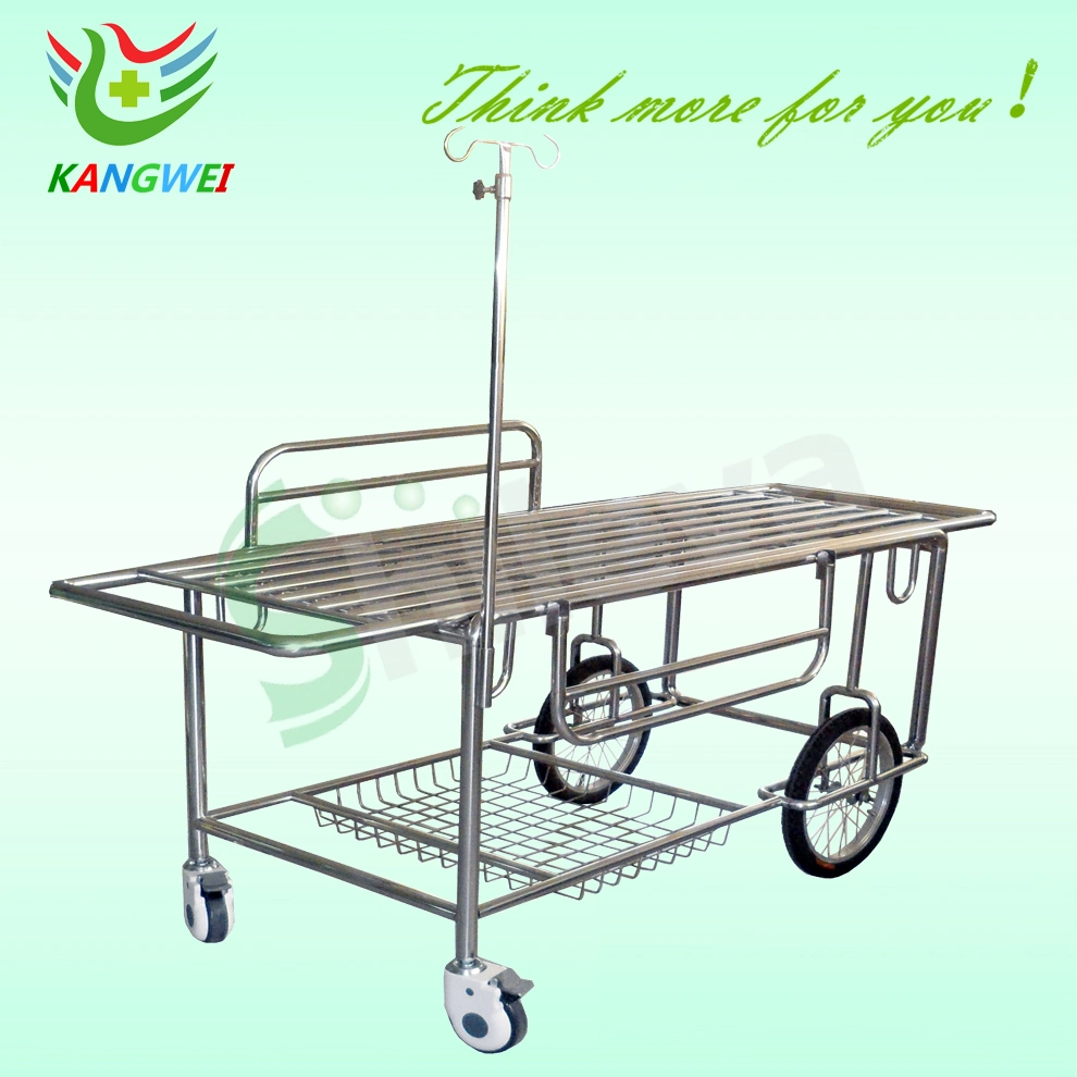 Hospital Aluminum Alloy Luxurious Rise-and-Fall Stretcher Cart Slv-B4305