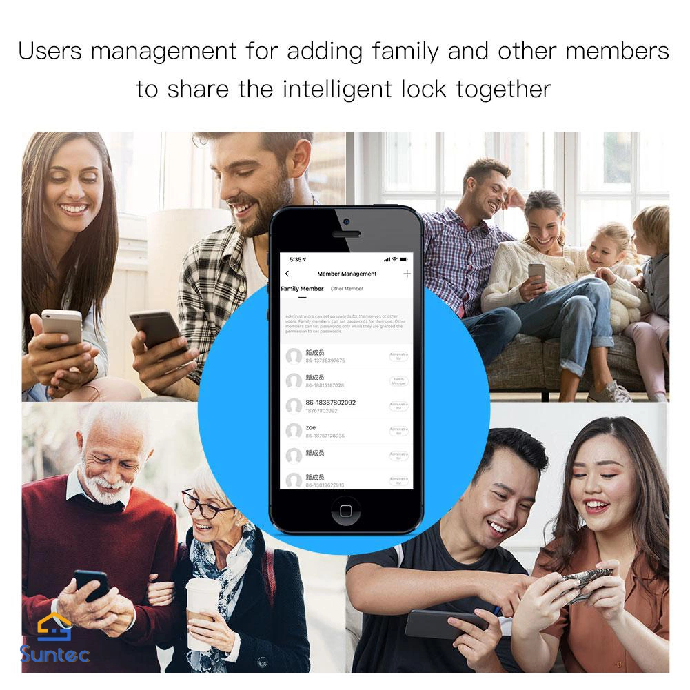 Meilleur Prix Carte WiFi Mot de passe d'empreintes digitales RFID Tuya Smart Serrure de porte