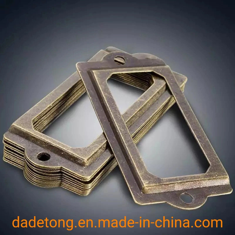 Tag Label for Furniture Cabinet/Drawer Box/Stationery Box/Storage Box/Bag Metal Part Furniture Hardware Fittings. Name Card Holder/Frame. Factory Direct Selling