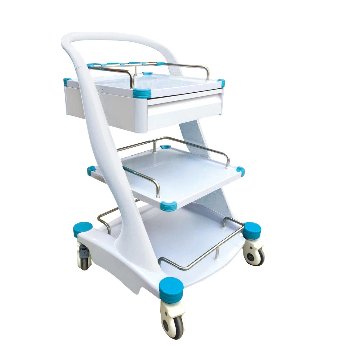Medizinischer ABS-Notfallwagen Crash Cart-Behandlungswagen