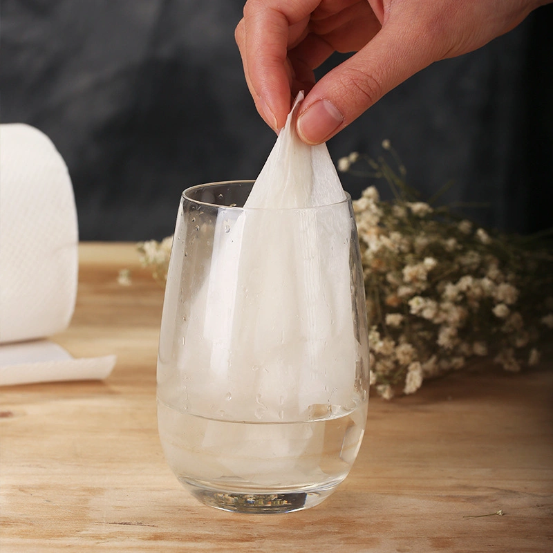 Benutzerdefinierte Stark Saugfähige Bambus Papier Handtücher 2 Ply Küchentücher Papierrolle