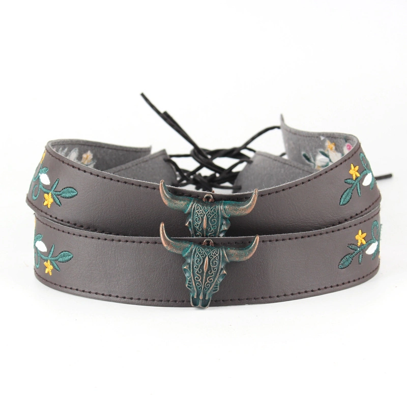 Bull Head Belt Western Cowboy Hat Belt for Garment Accessories