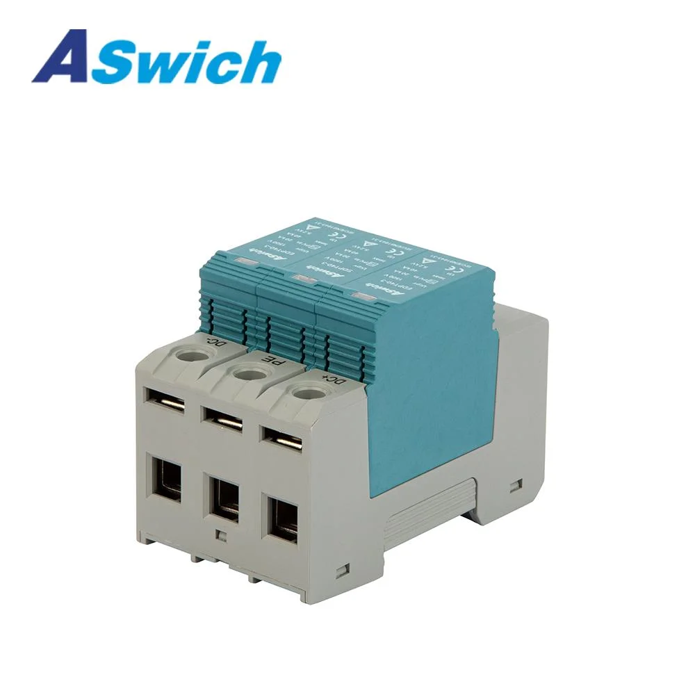 Aswich Wholesale/Suppliers 1000V Type 2 DC Surge Arrester for Over Voltage Protection