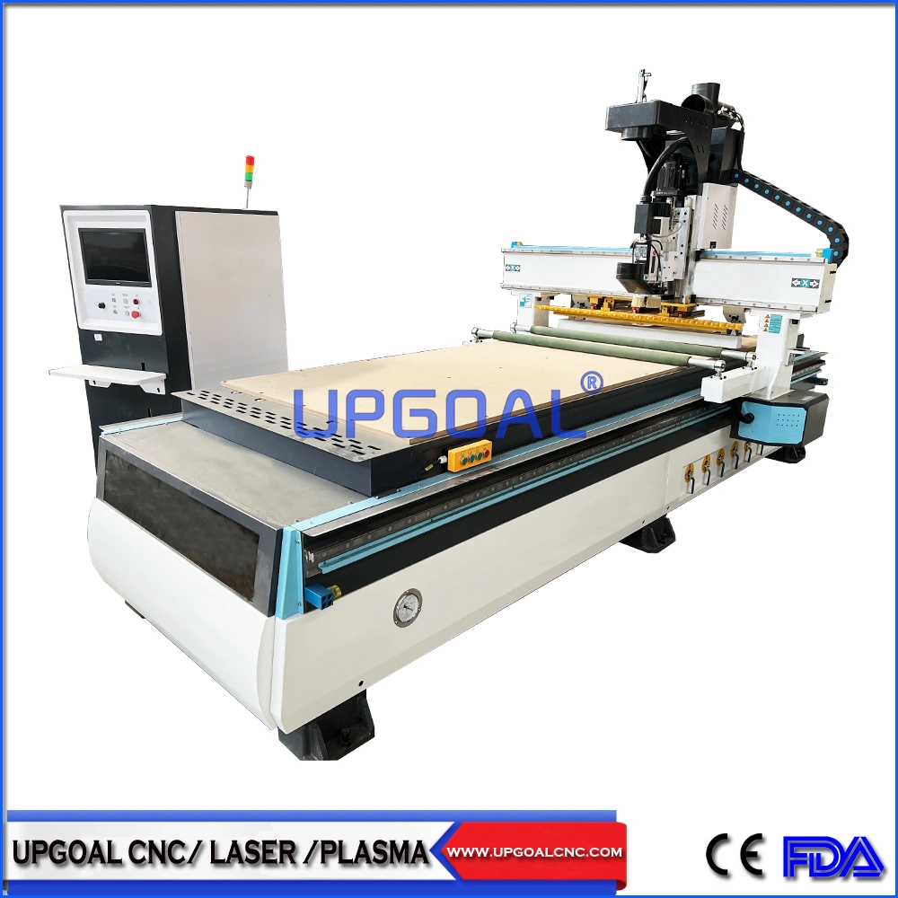 Woodworking Atc CNC Router with Linear Tool Changer and Press Roller 1300*2500mm