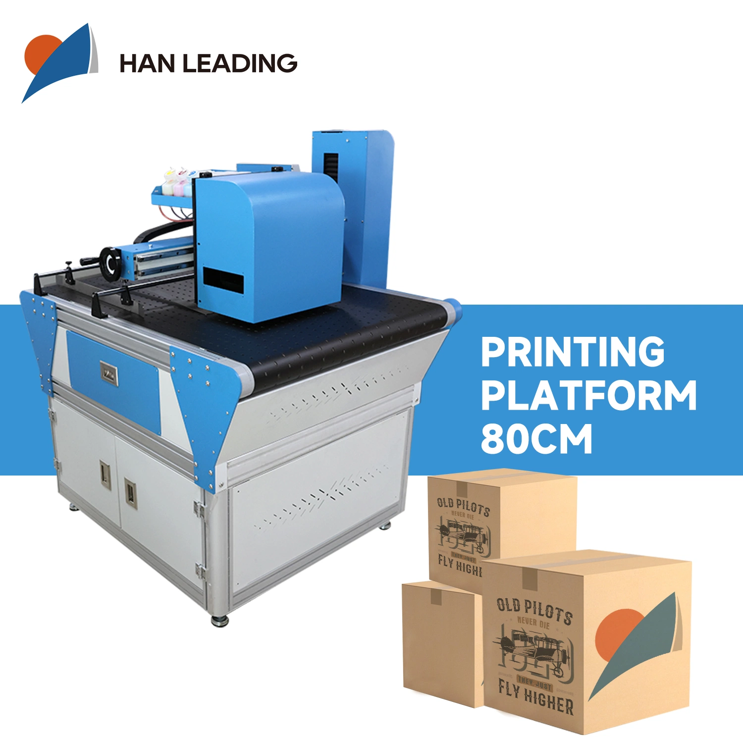 Han Leading High quality/High cost performance  80cm Carton Box Printer for Multi Color