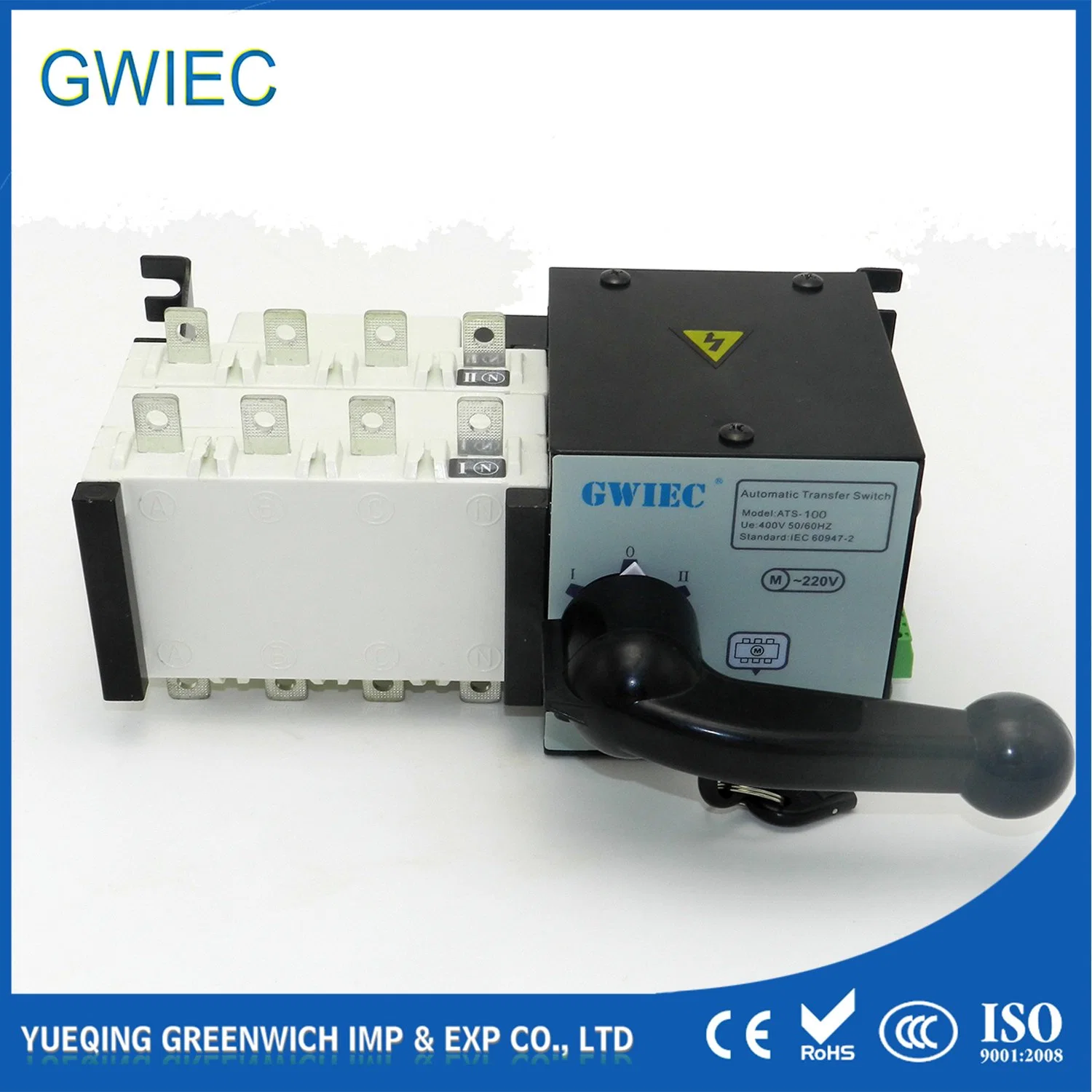 Handle Directly Manual Gwiec/OEM/Blank Generator Automatic Transfer Switch