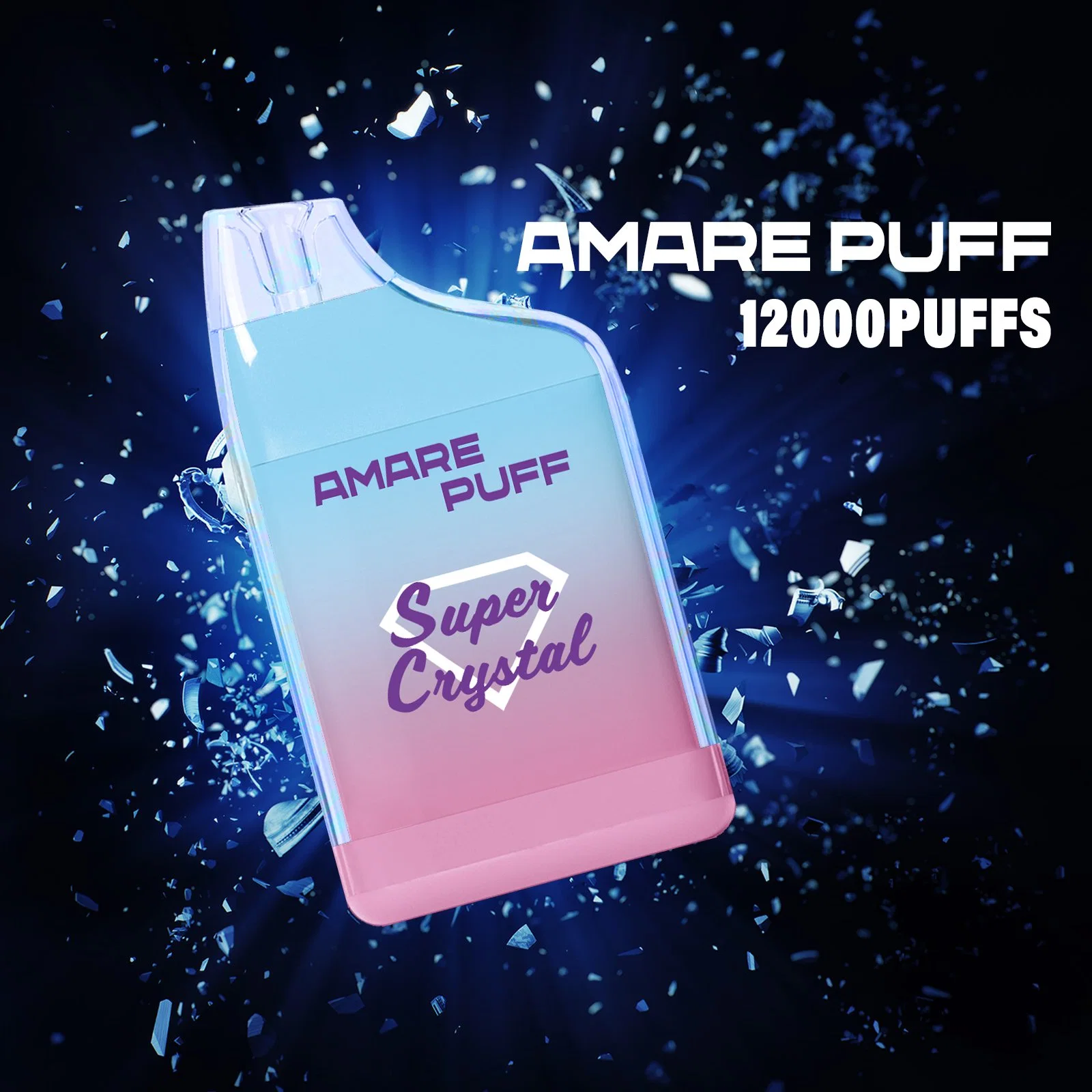 Amare Puffsurer Crystal12000 Puff Disposabl Rechargeable E Cigarette 12K Vape