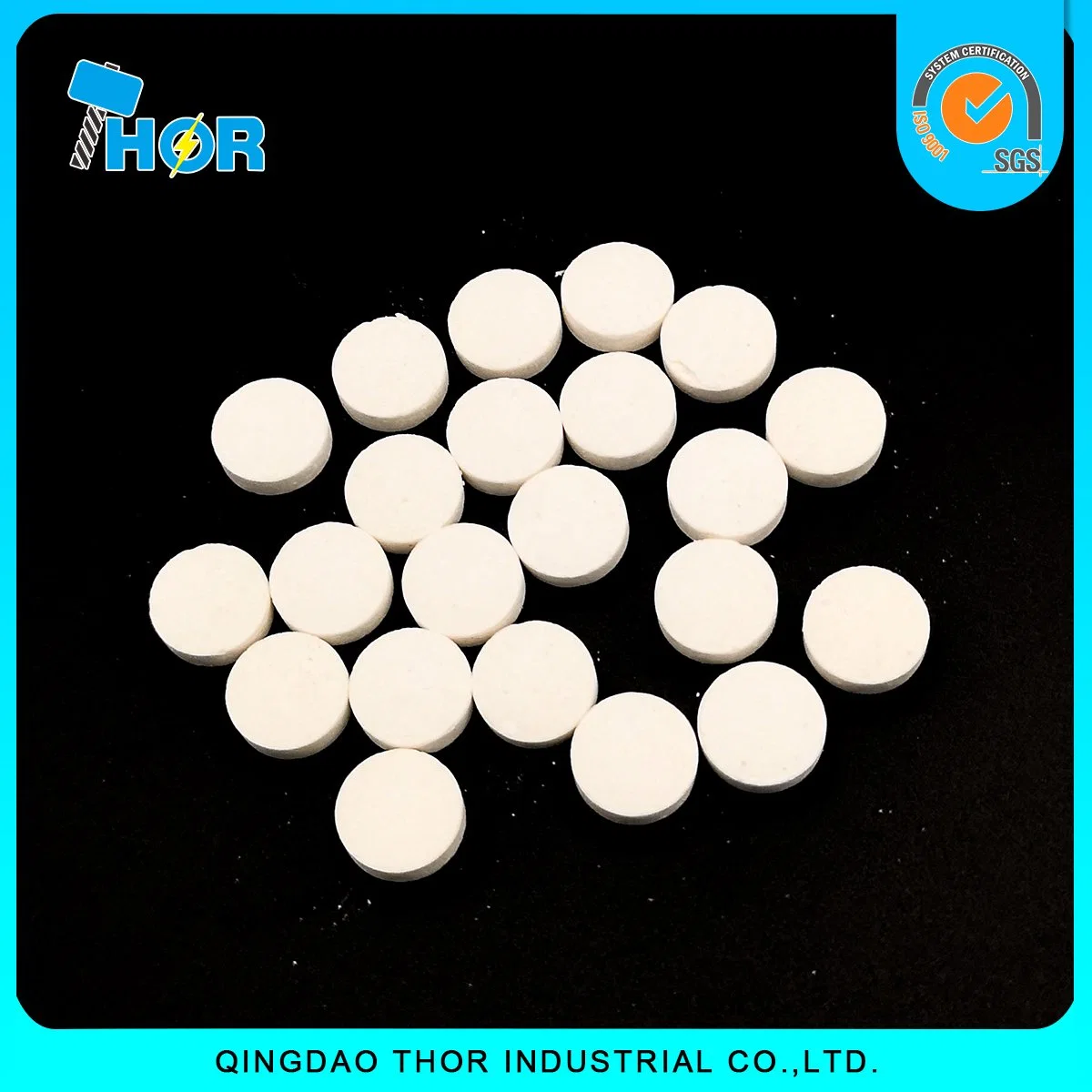 Factory Supply Swimming Pool Water Treatment Trichloroisocyanuric Acid Chlorine 1g Tablet TCCA.