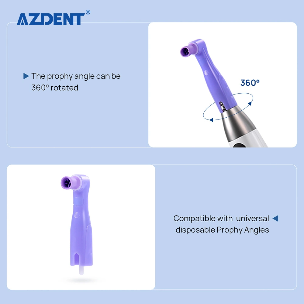 CE-Zertifizierung Akku Azdent Dentalhygiene Prophy Handstück Kit USB chargable Handstück Für Die Zahnpolierung