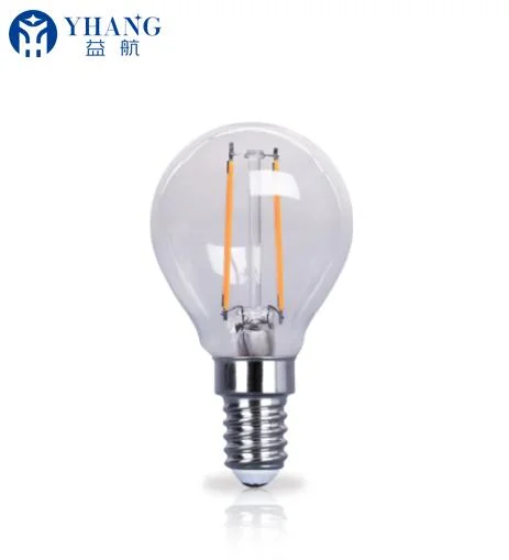 E14 LED Golf Ball Bulb Dimmable, 2W 4W G45 Smal Edison Filament Bulb Mini Globe Light
