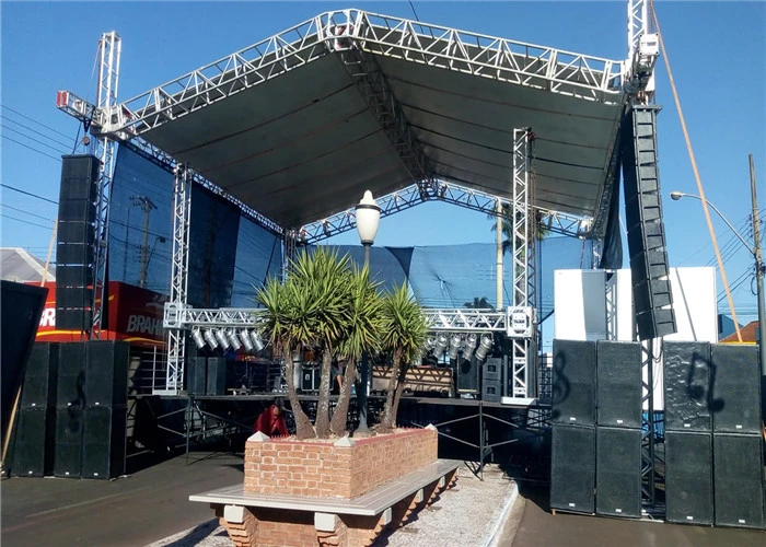 Mobile Display Fashion Show Outdoor espigão Concert Exhibition Stage Equipment Sistema de iluminação em alumínio Truss para venda