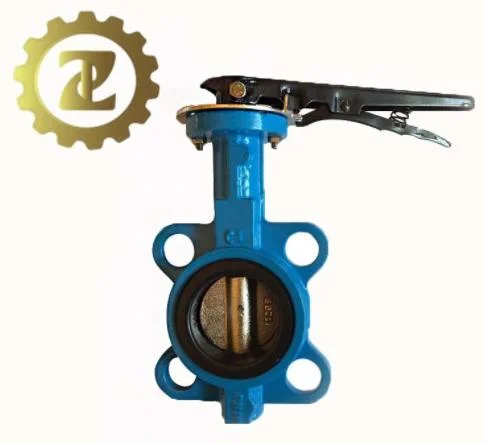 Zhv Pn16/10 Ductile Iron EPDM Seated Lever Handle Wafer Butterfly Valve