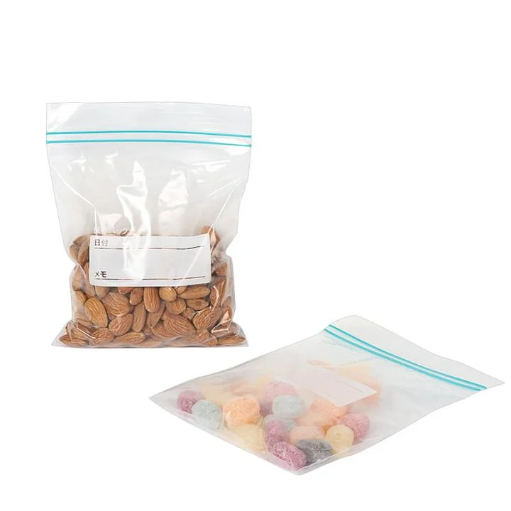 Pure LDPE Food Grade Material Food Storage Snack Packaging Zipper Bags for Packing