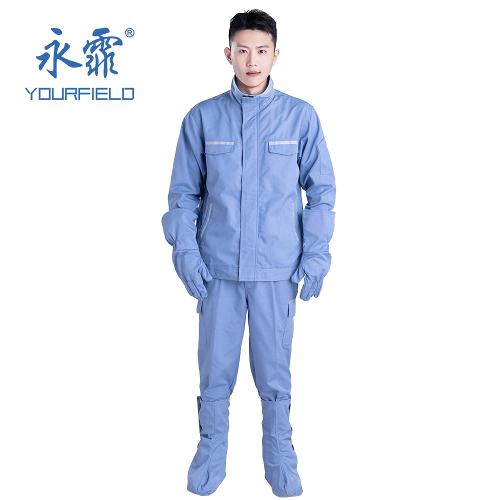 8.5cal China Dark Blue Arc Resistant Jacket Protective Clothing