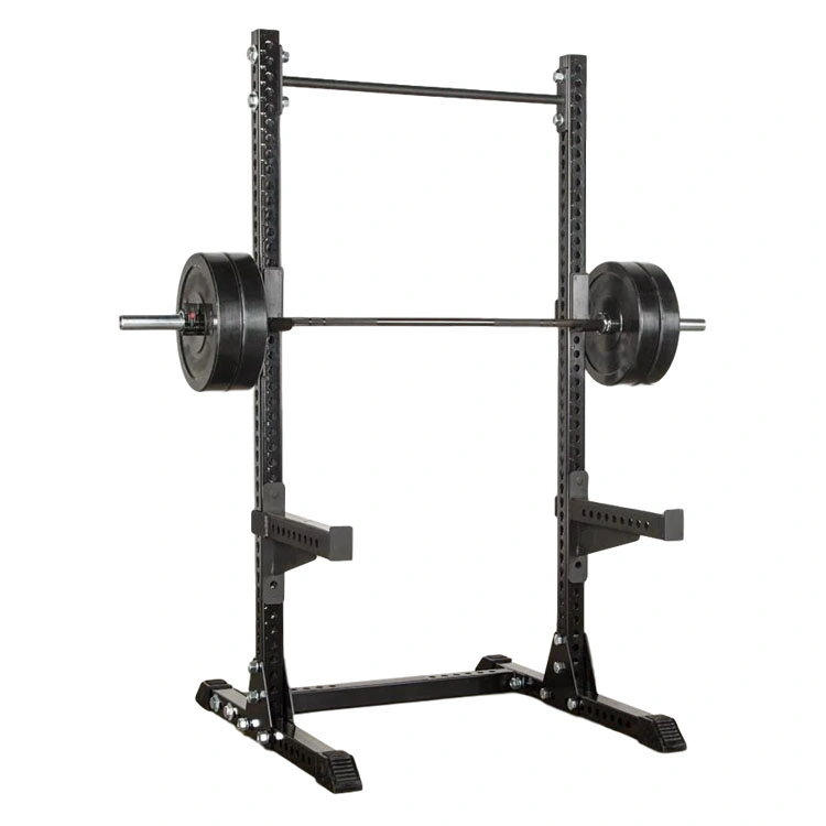 Commercial Power Half Rack Multi Gym Equipment Wall Mounted Half Rack