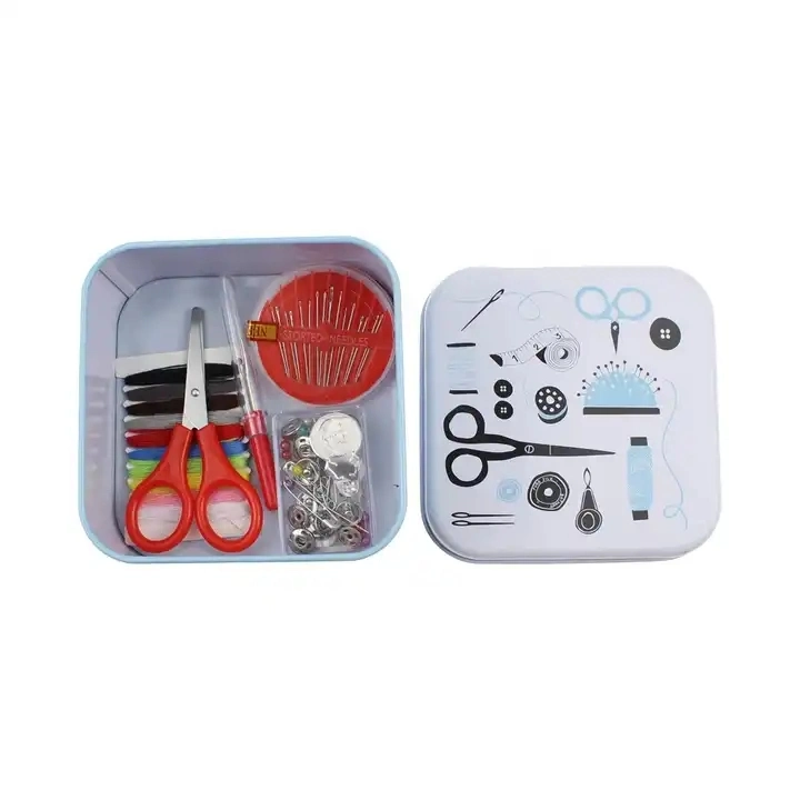 DIY Sewing Kit Beginners Home Portable Iron Box Sewing Kit