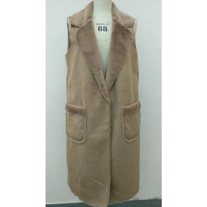 Clothes Wholesale/Supplier Faux Leather Fur Long Coats Clothing Jackets Overall