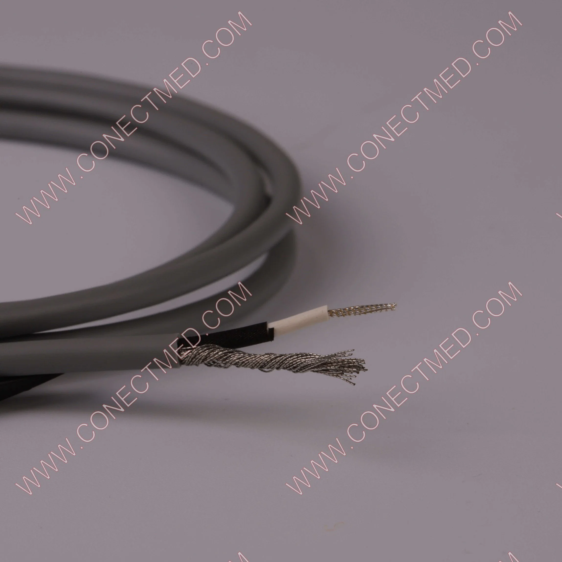 Higher Grade TPU Shielded Cable Single Stranded ECG Lead Wire ECG Cable