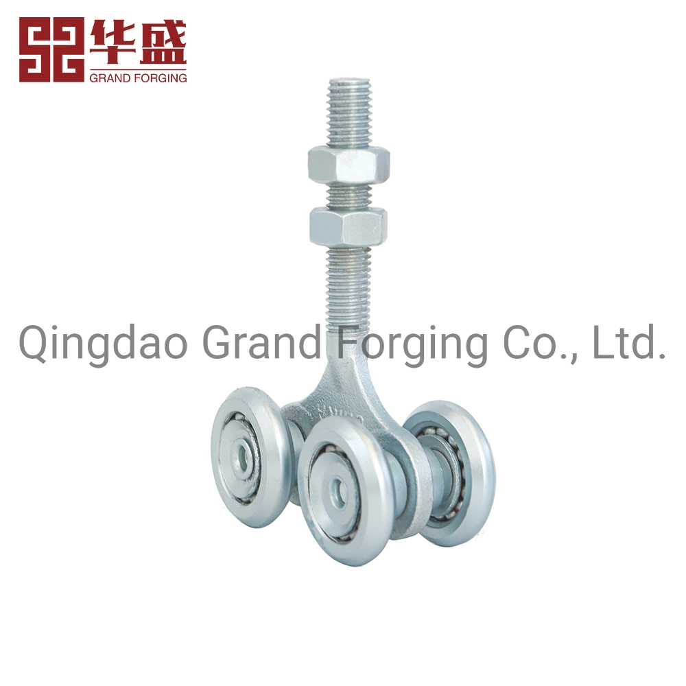 Hot Forged Carbon Steel Galvanized Heavy Industrial Lifting Wheel