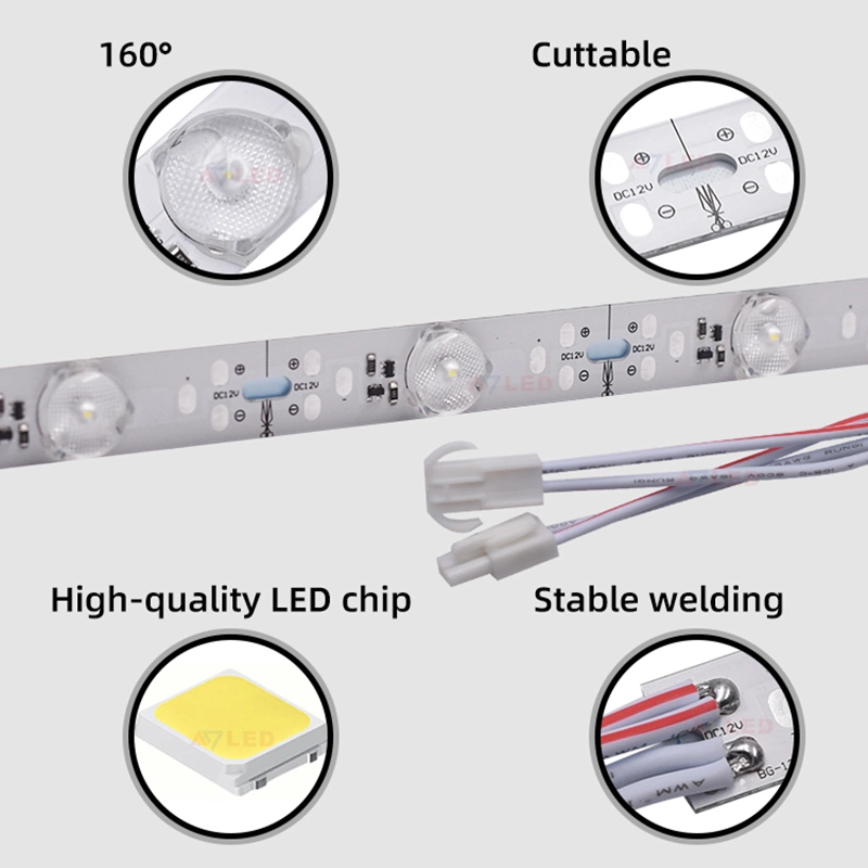 Barre lumineuse à LED 14LED/M, bande linéaire aluminium IP65 Éclairage extérieur sur scène