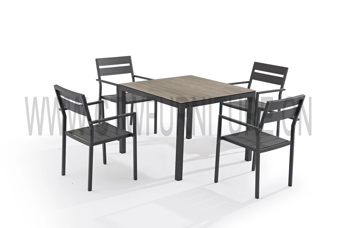 Estándar 1+4 fábrica de muebles de comedor Mesa de comedor de madera de lujo Establecer