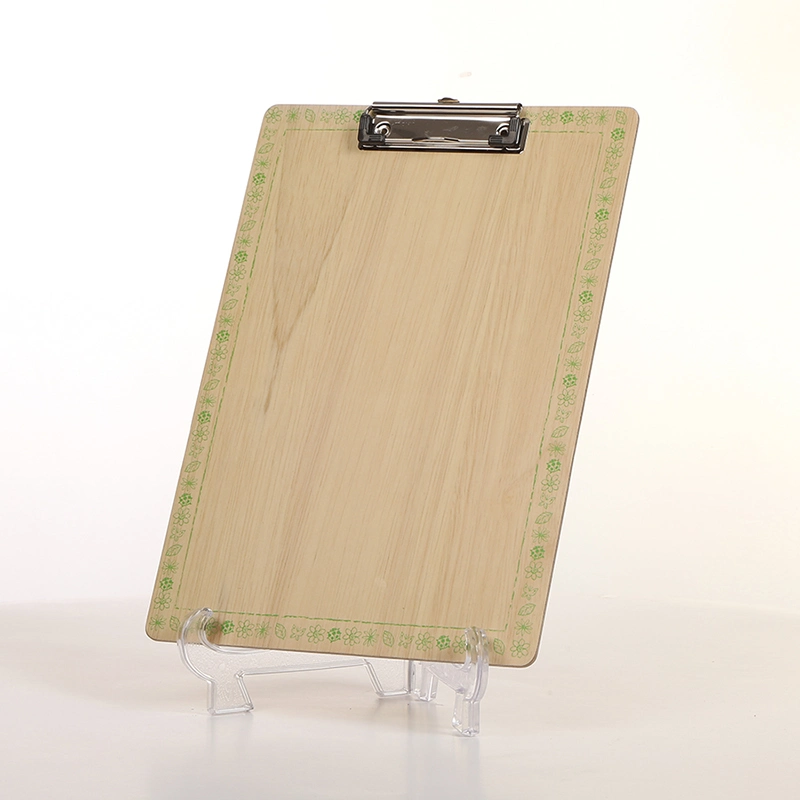 A4 Clipboard, Paper Holder Writing Pad Document Form Holder Storage with Modern MDF Drawing Writing Menu Board with Hanging Holes