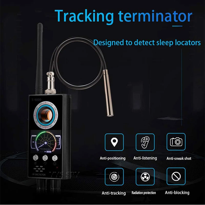 T9000 RF Lens Detector Camera Finder Surveillance Hidden Spy Camera Detector