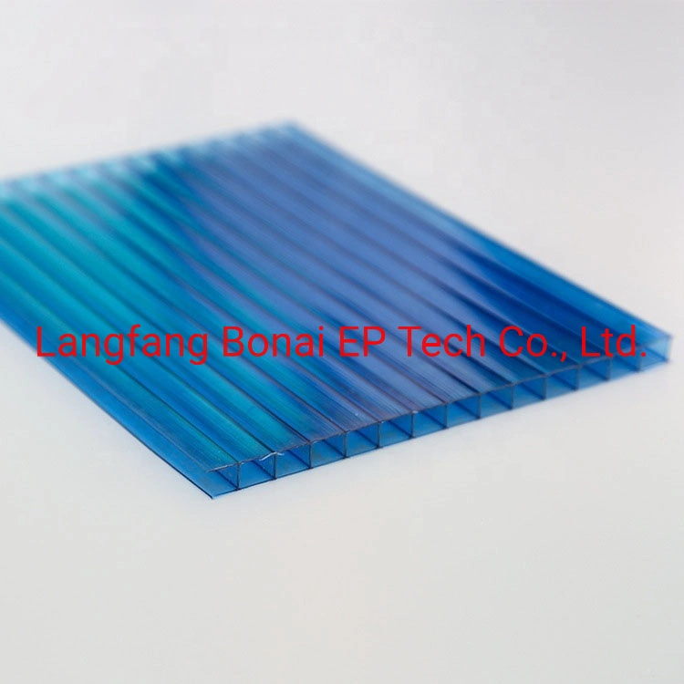 Langfang Bonai Clear Polycarbonate Multi-Wall Hollow Sheet PC Sunshine Board with Light Weight