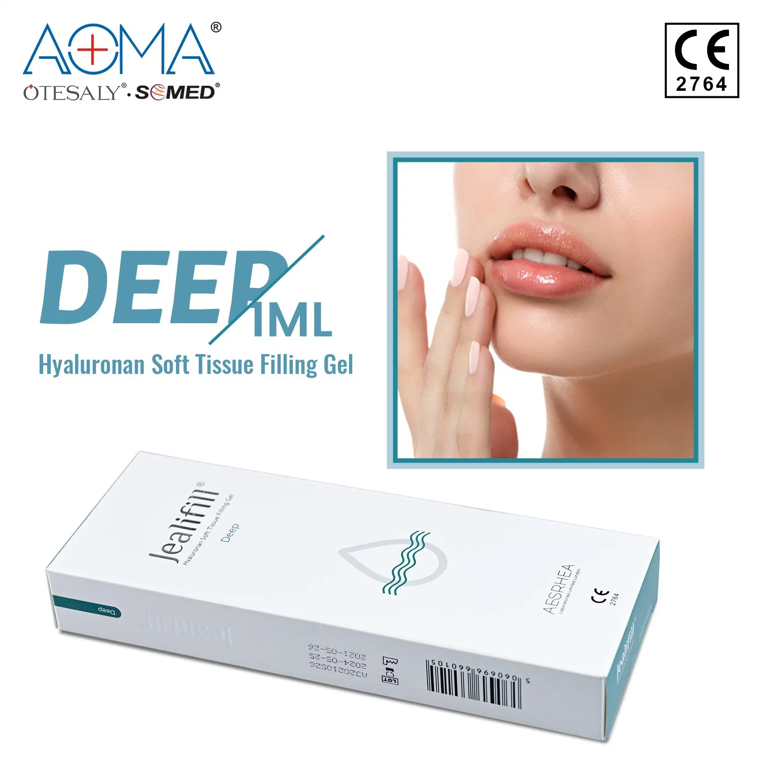 Top Rated CE Approved Cross Linked Jealifill 1ml Deep Nose Shaping Cheek Augmentation Hyaluronic Acid Dermal Filler