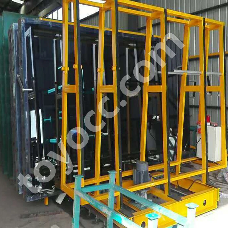 Vertical Racks Movable Glass Storage Transportation System for Glass Warehouse Factory with Remote Control