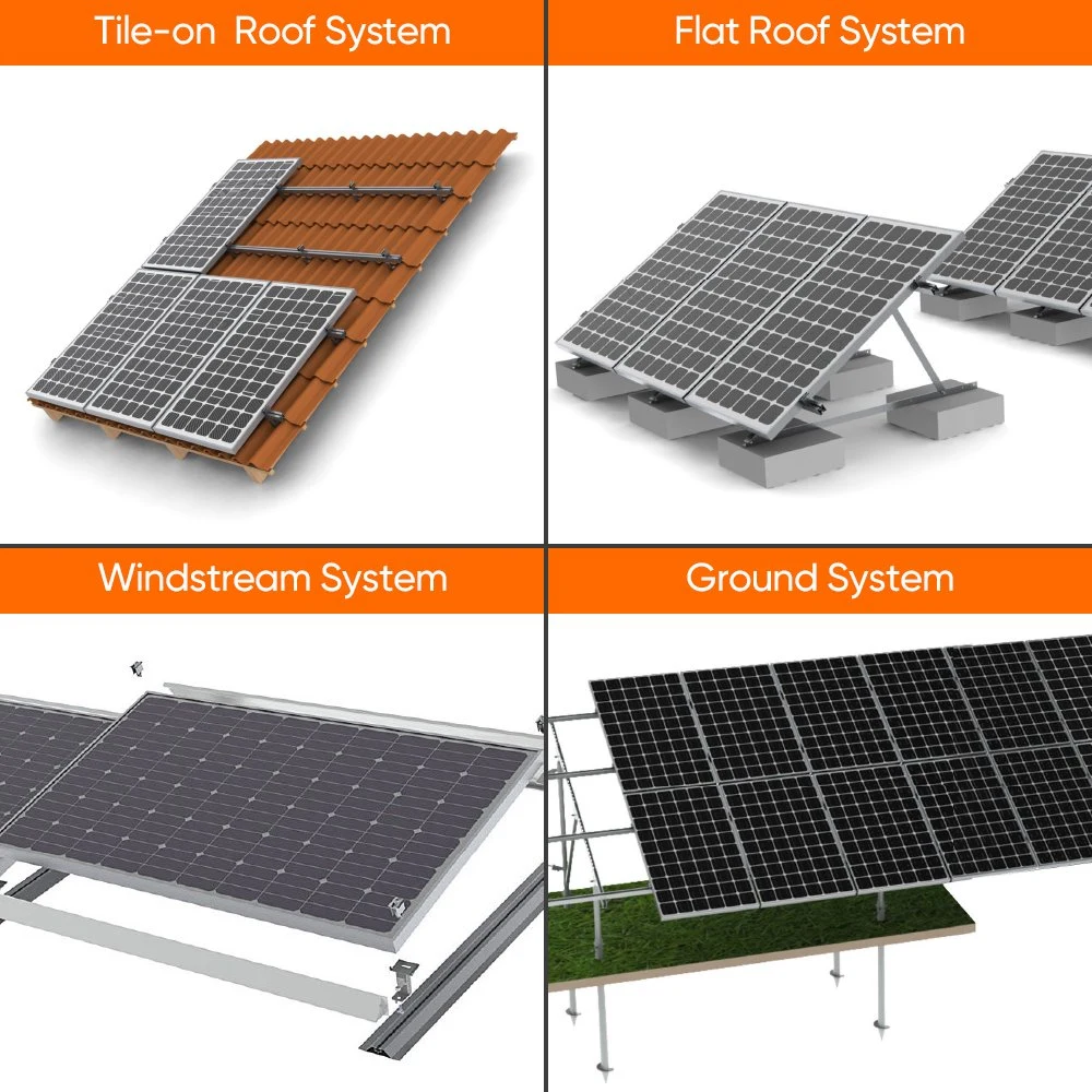 30kW sistema de energía del panel solar 50kW 120kW 150kW encendido apagado Calidad Premium de Grid 30kW