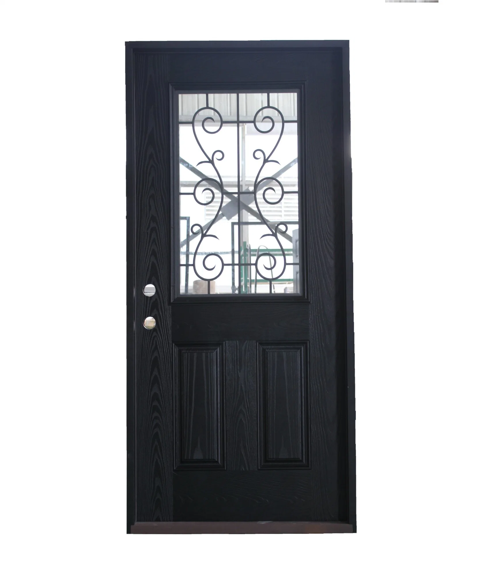 Fangda Iron out Steel Interior Entry Front Houses Door with Glass