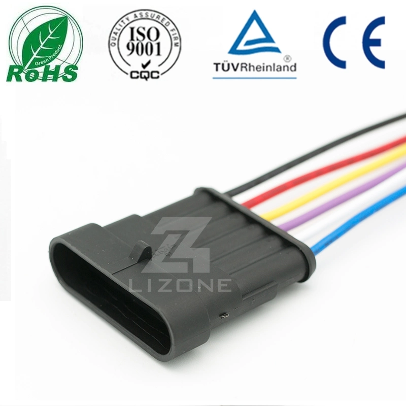 Fabricante 282108-1 alternativos de vendas directas de 6 pinos do plugue do conector elétrico à prova de AMP