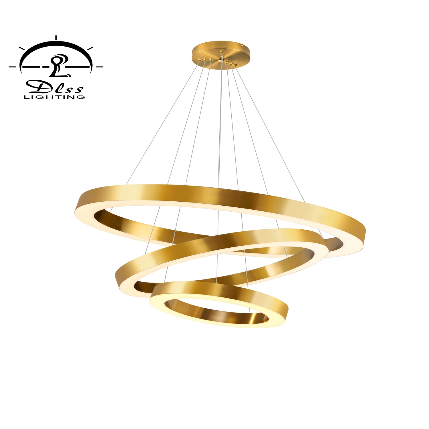 Modern Pendant Lamp Creative Design Lobby Home Decoration Large Gold Lighting Chandelier