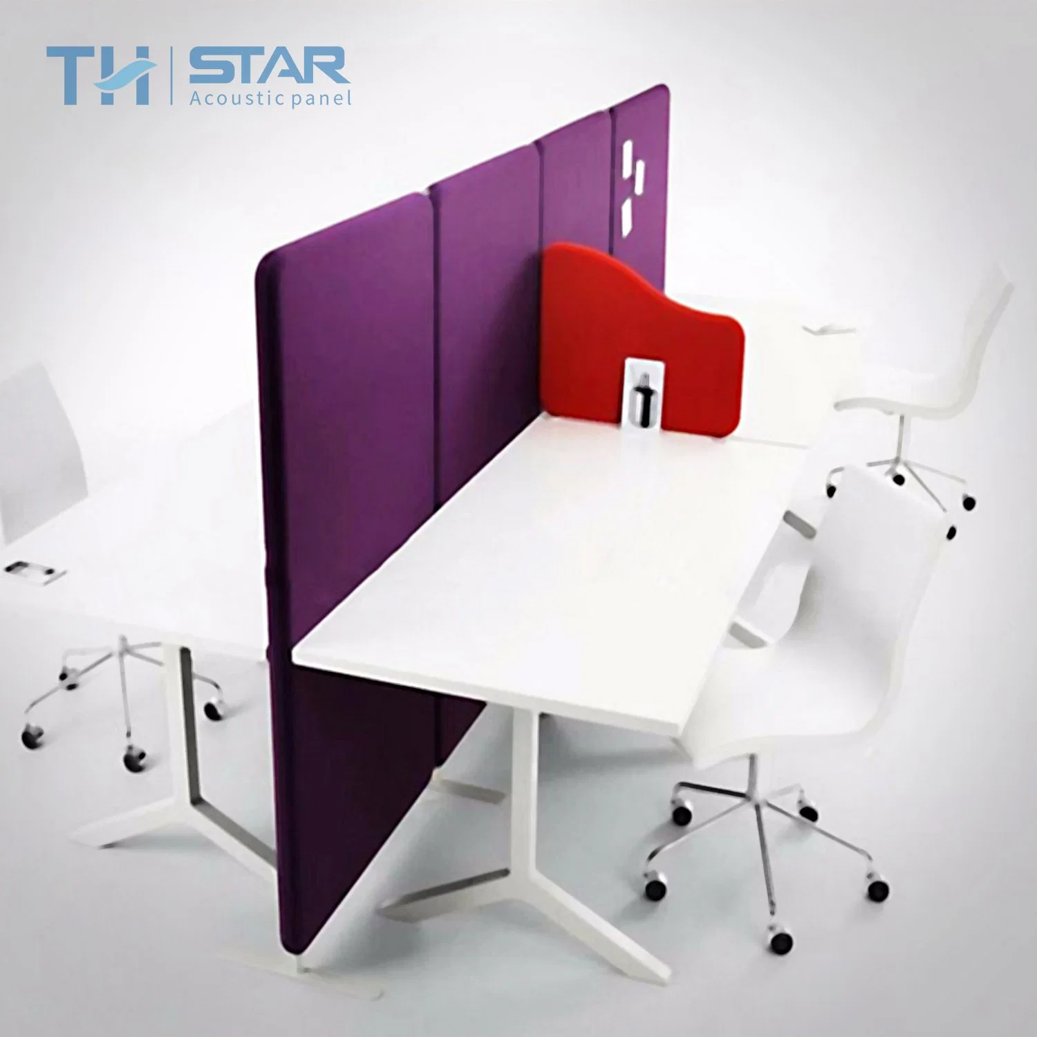 Recycle 100% Polyester Acoustic Fire Retardant Panels Office Desk Partition Screen