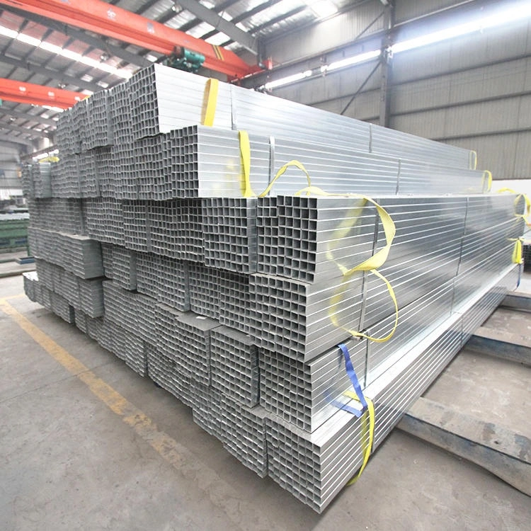 DX51D 40x40mm tubo de tubo de acero galvanizado cuadrado/rectangular