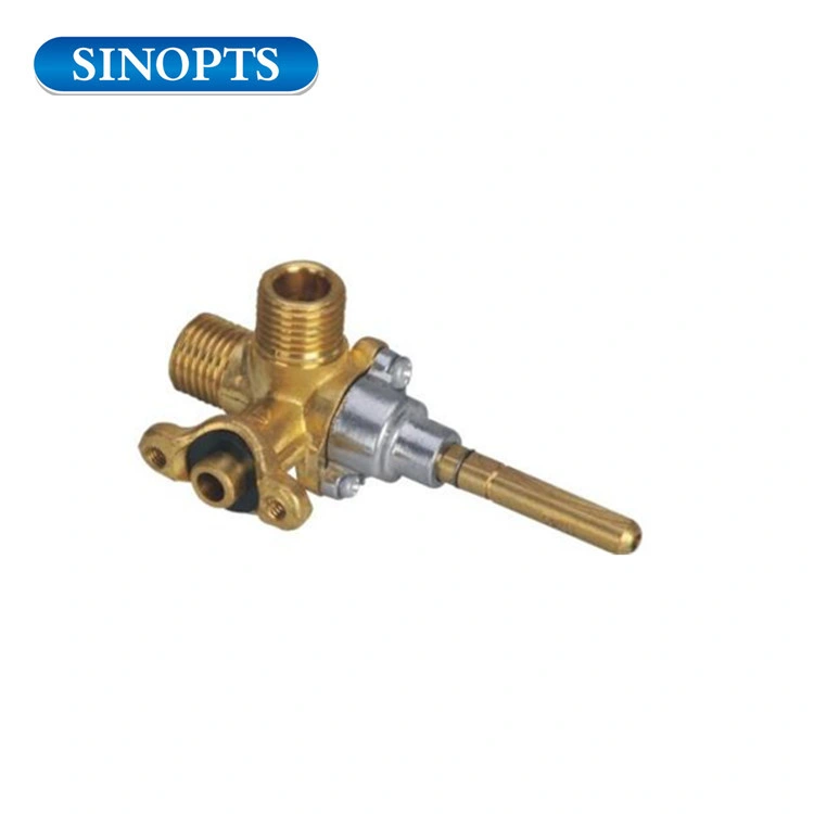 90 Angle Single Nozzle Flameout Safeguarding Brass Safety Valve with Adopting Import Magnet Valve for Gas Stove Oven