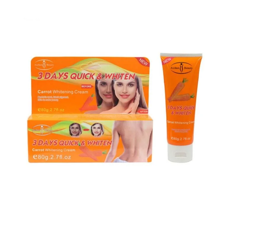 3 Days Quick &AMP Whitening Cream Aloe Carrot Body and Facial Whitening Cream