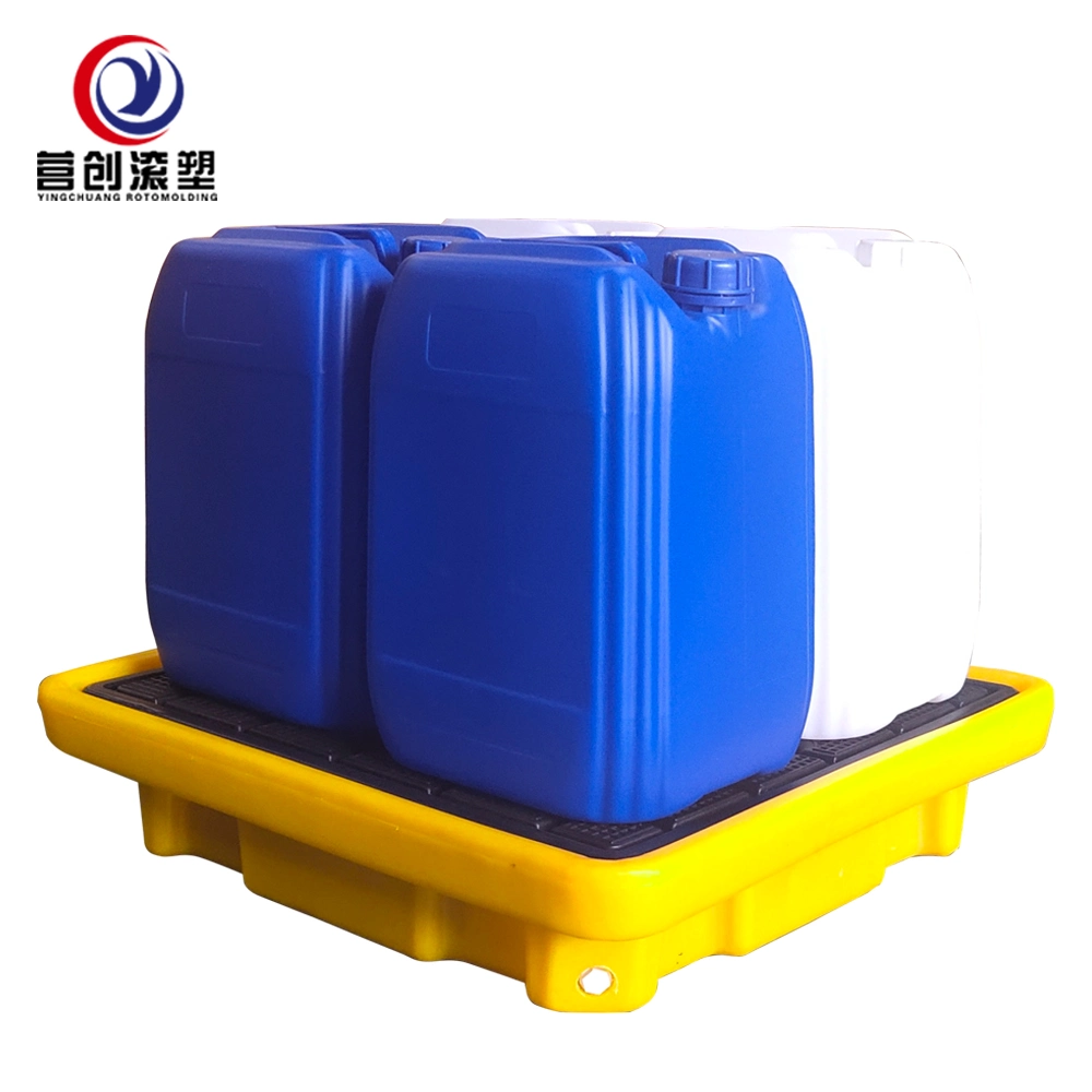 680*680*150 mm Spill Prevention Containment & Control Pallet, Oil Drums Spill Containment Pallet