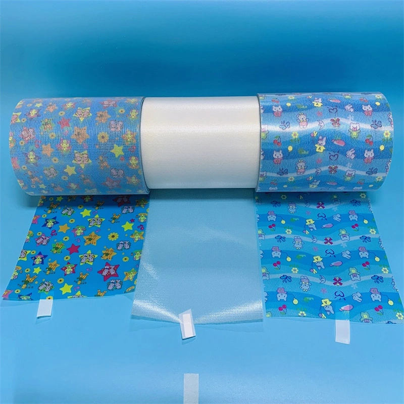 Brushed or Knitted Loop Adhesive Frontal Tape for Diaper Material