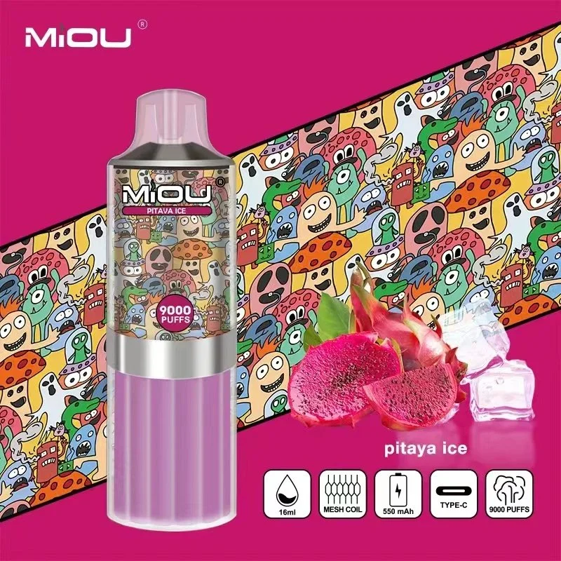 Wholesale/Supplier Vape Juice 9000 Puffs Great Flavors 5% Nico Salt Miou Vape Electronic Cigarette