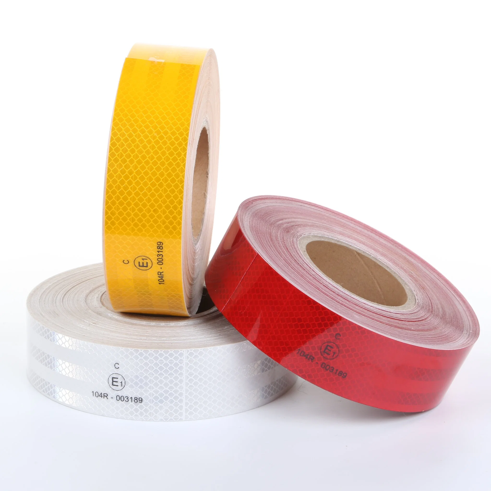 CE104r Certificated Reflective Vehicle Sticker, Adhesive Prismatic Reflective Warning Tape for Truck